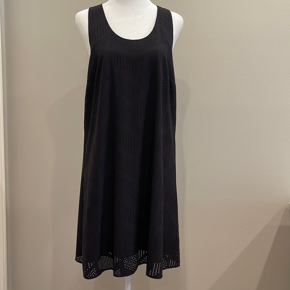 Athleta Racerback black summer dress, small